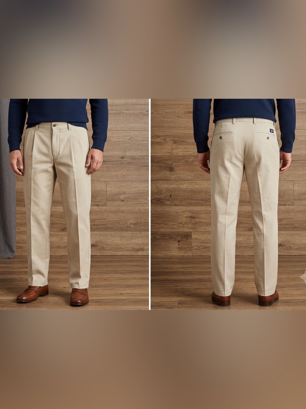 Dockers Men's Chinos - Light Khaki Straight Leg